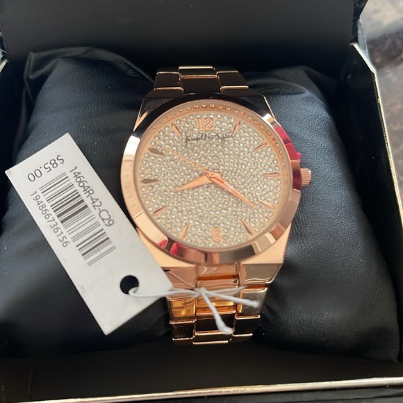 Kendall + Kylie Ladies Quartz Movement Crystal Dial and Bezel Analog Watch - Picture 1 of 5